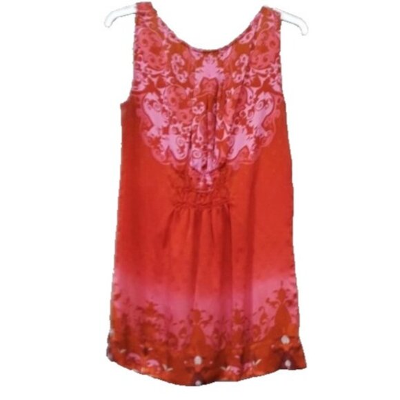 CAbi Tops - Vintage CAbi Womens True Love Tank Top Small Pink Paisley Silk BOHO Carrier #672